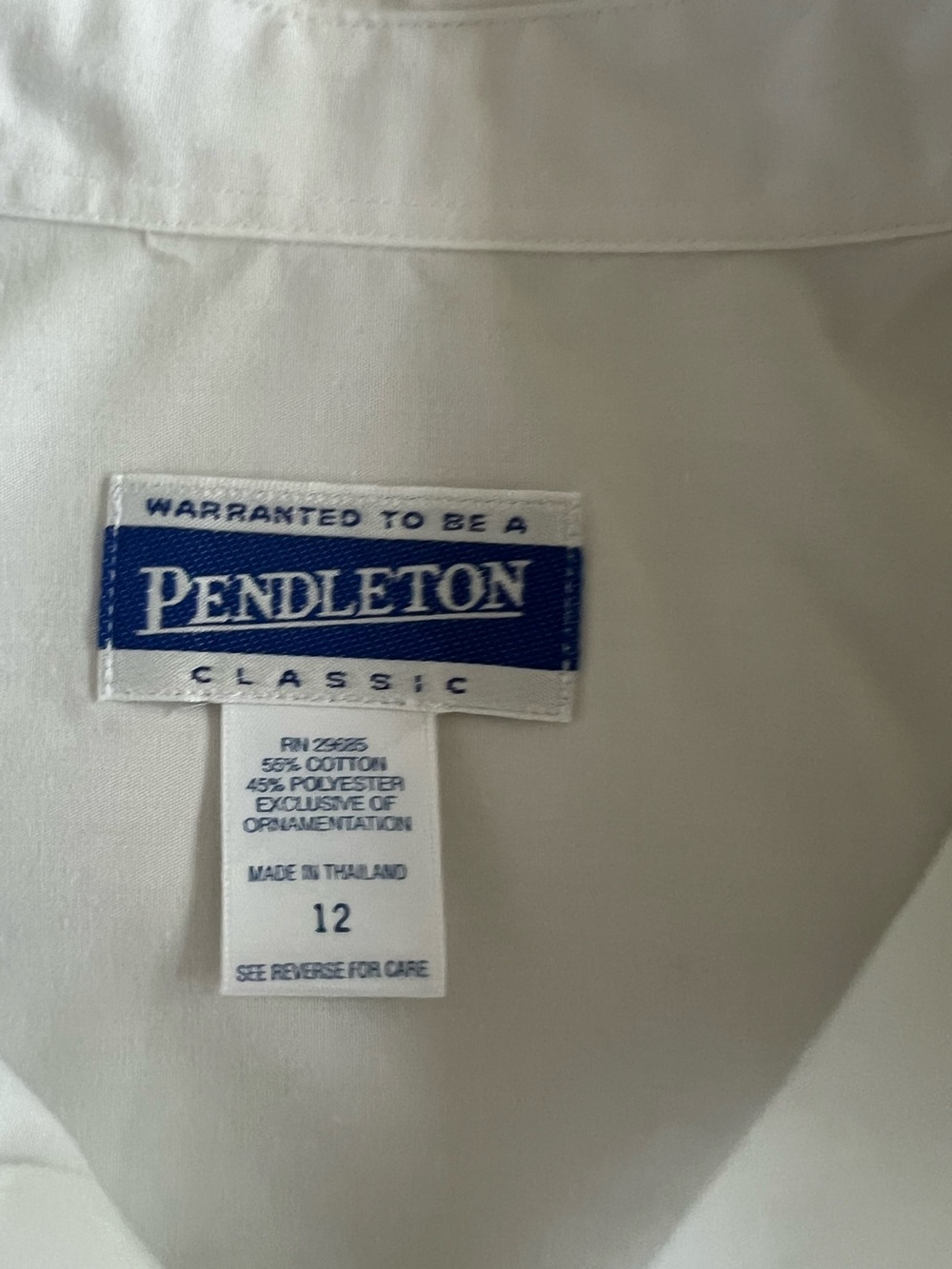 PENDLETON Embroidered Neck Button-Down Long-Sleeve Blouse | 12 - Picture 4 of 14